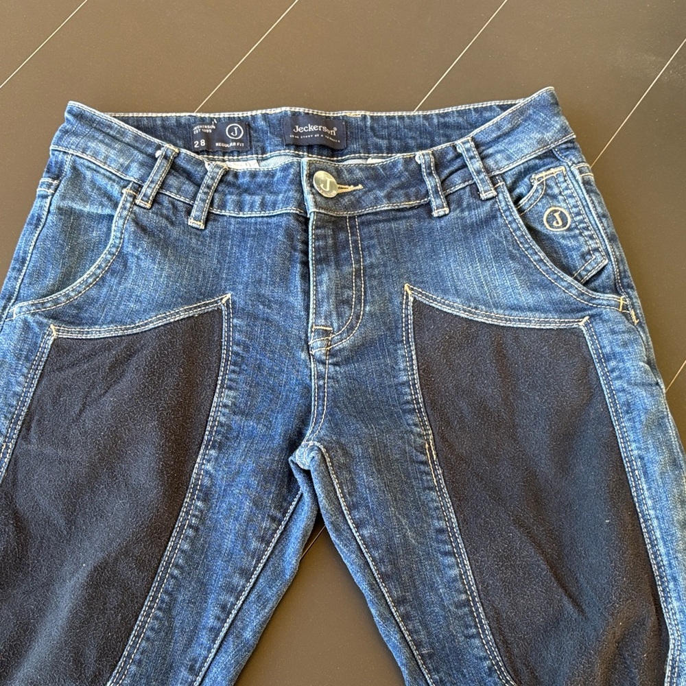 Jeckerson Blue and Black Women's Jeans